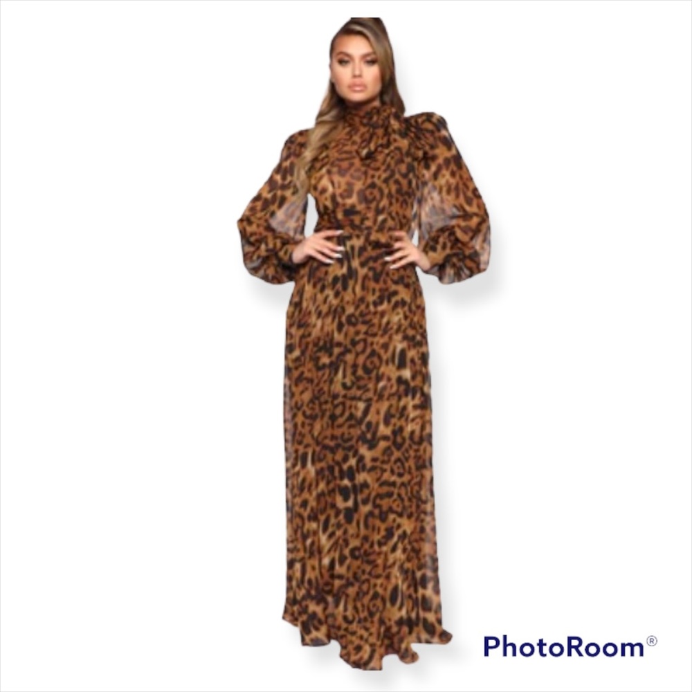 NWT Fashion Nova Leopard Print Dress